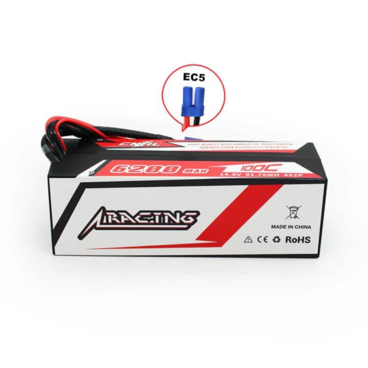 bateria lipo cnhl - 6200 mah - 14,8 V / 4 celdas / 4S2P - 100C